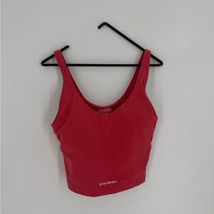Sporty & Rich Cropped Tank N.03 In Hibiscus